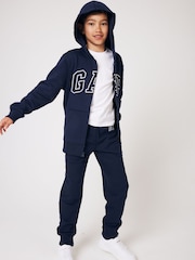 Gap Navy Blue Vintage Logo Fleece-Lined Joggers (4-13yrs) - Image 3 of 8