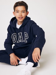 Gap Navy Blue Vintage Logo Fleece-Lined Joggers (4-13yrs) - Image 4 of 8