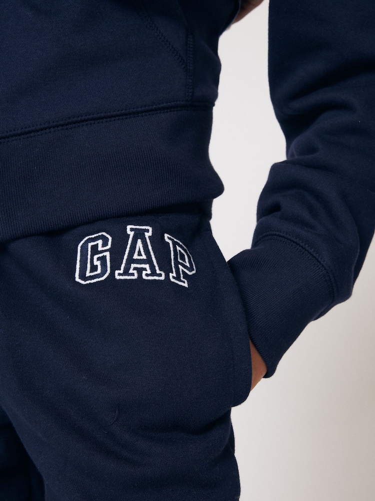 Donkerblauw - Gap vintage joggingbroek met fleece voering en logo (4-13 jr) - Image 5 of 8