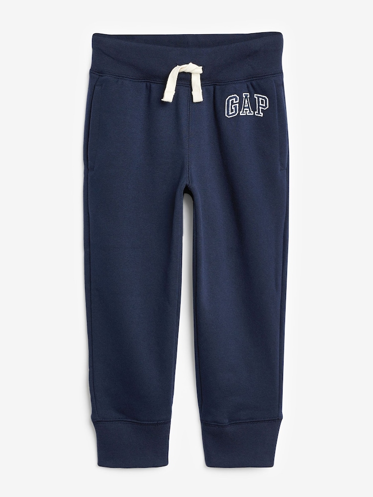 Donkerblauw - Gap vintage joggingbroek met fleece voering en logo (4-13 jr) - Image 6 of 8