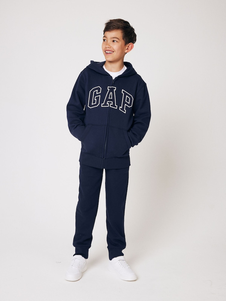 Blau - Gap Kapuzenjacke mit Reißverschluss und Logo (4 bis 13 Jahre) - Bild 2 von 8 Blau - Gap Kapuzenjacke mit Reißverschluss und Logo (4 bis 13 Jahre) - Bild 2 von 8