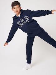Синий - Худи на молнии с логотипом Gap (4-13лет) - Image 3 of 8