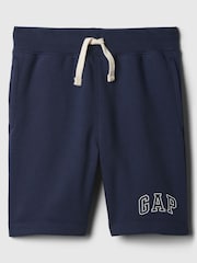 Gap Navy Blue Pull On Logo Jogger Shorts (4-13yrs) - Image 1 of 4