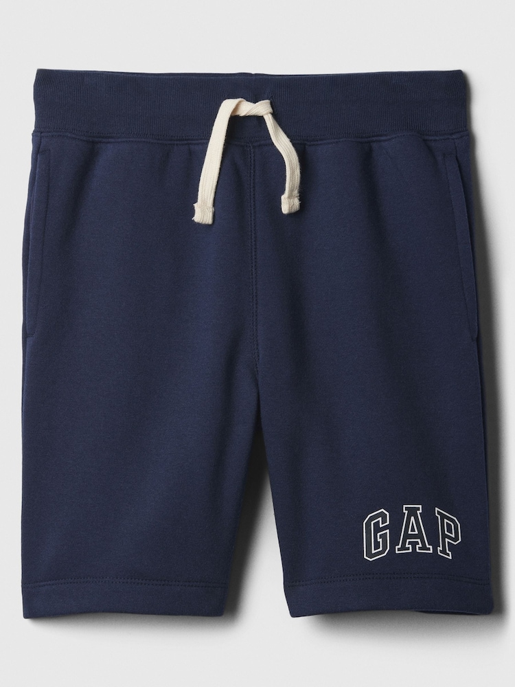 Gap Navy Blue Pull On Logo Jogger Shorts (4-13yrs) - Image 1 of 4