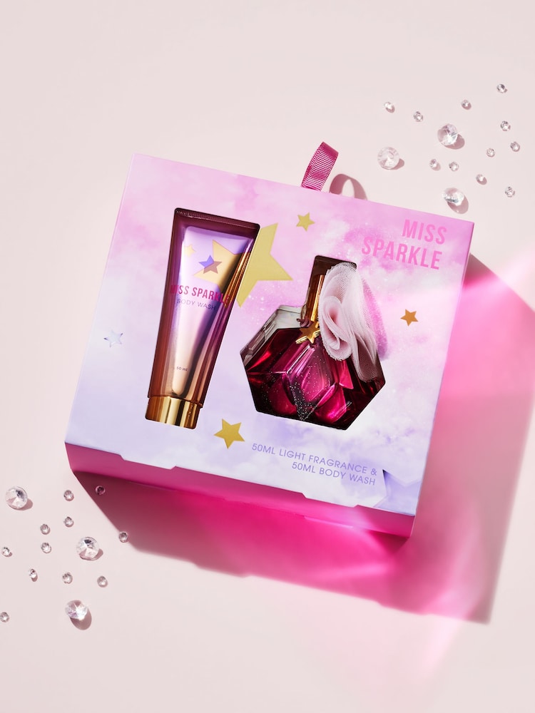 Kids Miss Sparkle 50ml Light Perfume and Body Wash Gift Set - Image 1 of 6