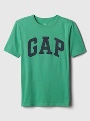 Gap Green Crew Neck Logo Short Sleeve T-Shirt - Image 1 of 1
