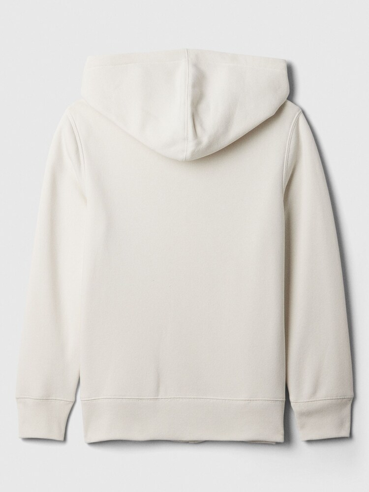 Gap Cream Logo Zip Up Hoodie (4-13yrs) - Image 2 of 2 Gap Cream Logo Zip Up Hoodie (4-13yrs) - Image 2 of 2