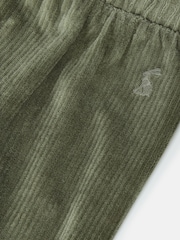Joules Girls' Giddy Up Khaki Green Stretch Cord Legging - Image 2 of 4