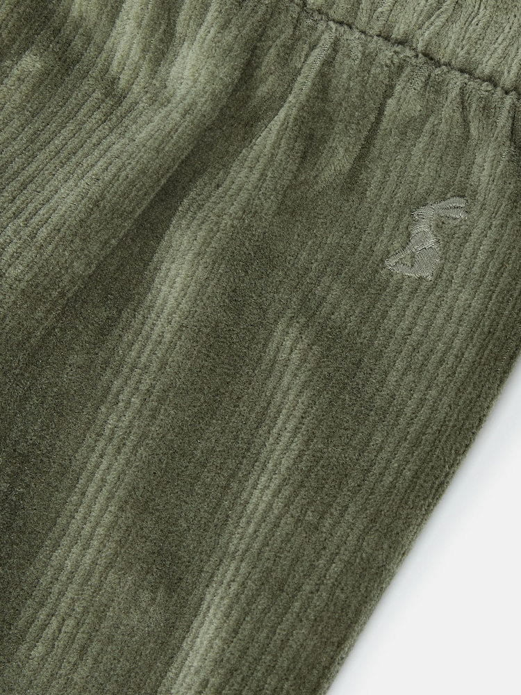 Joules Girls' Giddy Up Khaki Green Stretch Cord Legging - Image 2 of 4