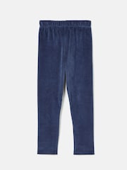 Joules Girls' Giddy Up Navy Blue Stretch Cord Legging - Image 3 of 4