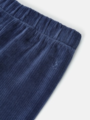 Joules Girls' Giddy Up Navy Blue Stretch Cord Legging - Image 4 of 4