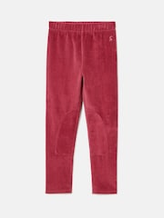 Joules Girls' Giddy Up Berry Red Stretch Cord Legging - Image 1 of 4