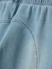 Joules Girls' Trot Light Wash Blue Jersey Denim Jodphur-Style Leggings - Image 3 of 4