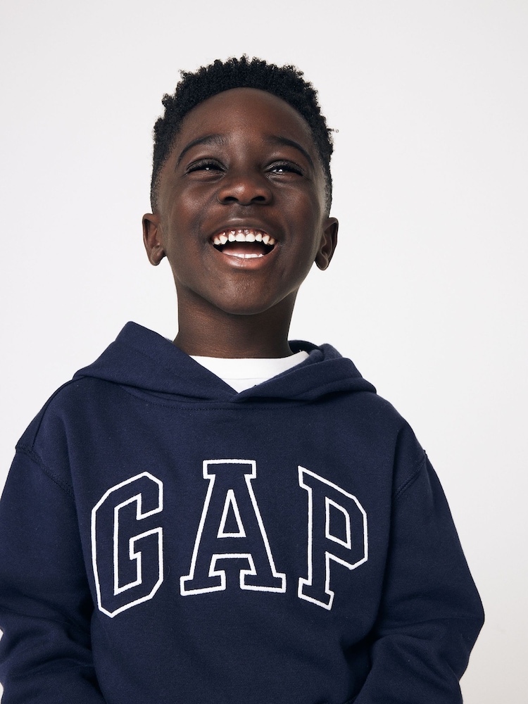 Donkerblauw - Gap Logo Hoodie (4-13yrs) - Image 5 of 13