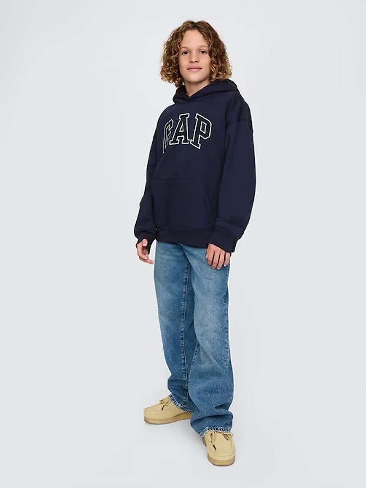 Donkerblauw - Gap Logo Hoodie (4-13yrs) - Image 8 of 13