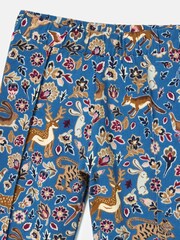 Joules Girls' Dee Dee Mid Blue Animals Print Leggings - Image 2 of 3