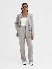 4th & Reckless Grey Aire Double Breasted Tailored Blazer - Image 4 of 5