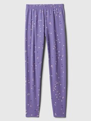 Gap Purple Stretch Jersey Print Leggings (4-13yrs) - Image 1 of 1