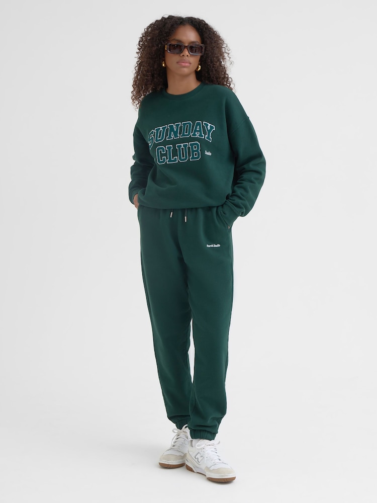 4th & Reckless Green Sunday Club 100% Cotton Sweatshirt - Image 2 of 6