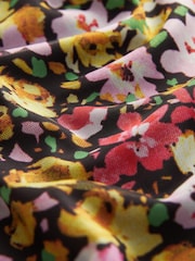 Multi Bright Floral Mesh Corset Detail Mini Dress - Image 6 of 6