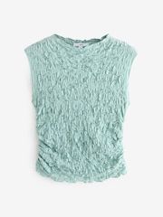 Pastel Blue Short Sleeve Lace Top - Image 7 of 8