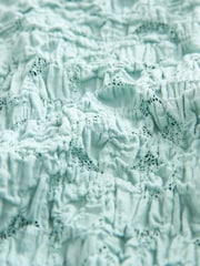 Pastel Blue Short Sleeve Lace Top - Image 8 of 8