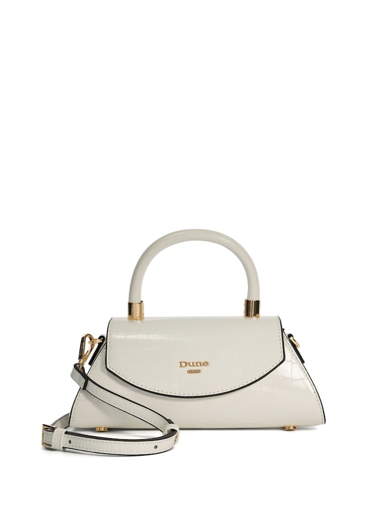 Dune London White Dini Mini Top Handle Grab Bag - Image 1 of 6