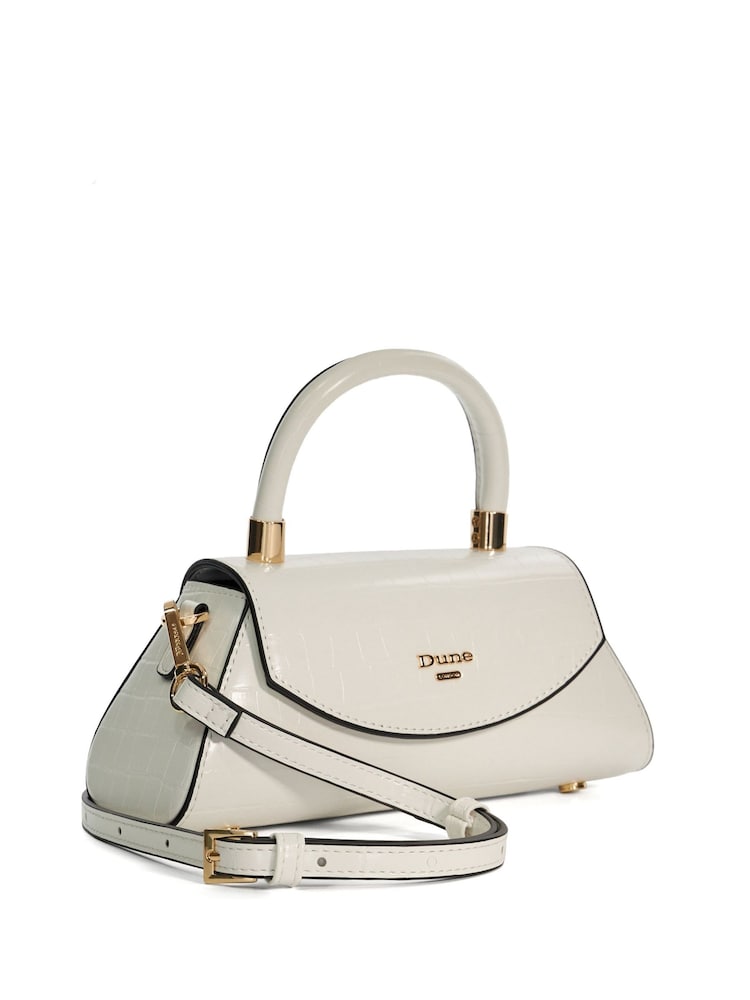 Dune London White Dini Mini Top Handle Grab Bag - Image 2 of 6