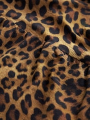 Leopard Sleeveless Tiered Mini Summer Jersey Dress - Image 6 of 6