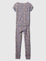 Gap Navy Blue Organic Cotton Floral Pyjama Set (4-13yrs) - Image 2 of 3