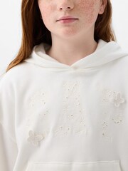 Weiß - Gap Embroidered Arch Logo Hoodie (4-13yrs) - Bild 5 von 5