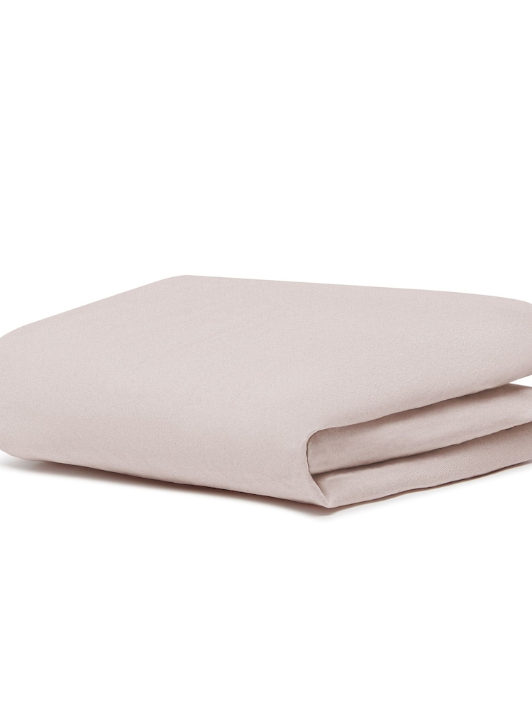 Bedfolk Pink Moses Basket 100% Cotton Fitted Sheet - Image 3 of 3