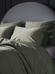 Bedfolk Set of 2 Green Luxe 100% Cotton King Pillowcases - Image 1 of 5