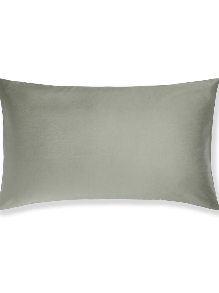 Bedfolk Set of 2 Green Luxe 100% Cotton King Pillowcases - Image 5 of 5