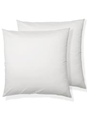 Bedfolk Set of 2 White Luxe 100% Cotton Square Pillowcases - Image 3 of 3