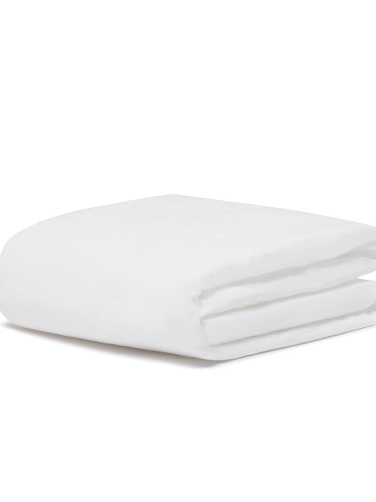 Bedfolk White Cot Bed 100% Cotton Fitted Sheet - Image 2 of 2 Bedfolk White Cot Bed 100% Cotton Fitted Sheet - Image 2 of 2