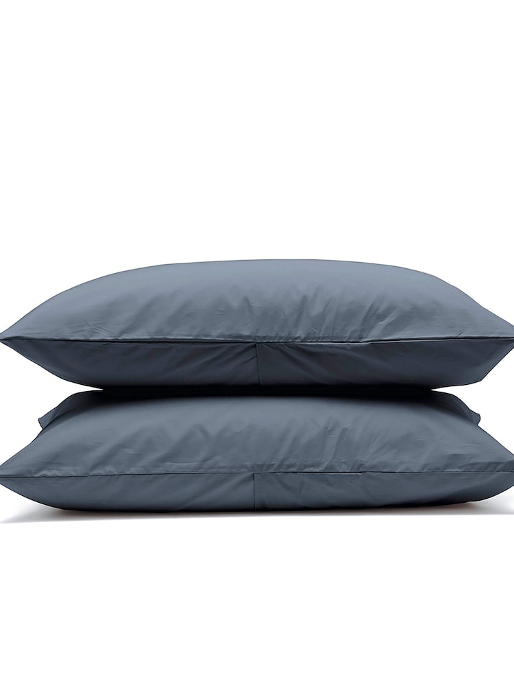 Bedfolk Set of 2 Blue Luxe 100% Cotton King 2 Pack, Standard Pillowcases - Image 4 of 4 Bedfolk Set of 2 Blue Luxe 100% Cotton King 2 Pack, Standard Pillowcases - Image 4 of 4
