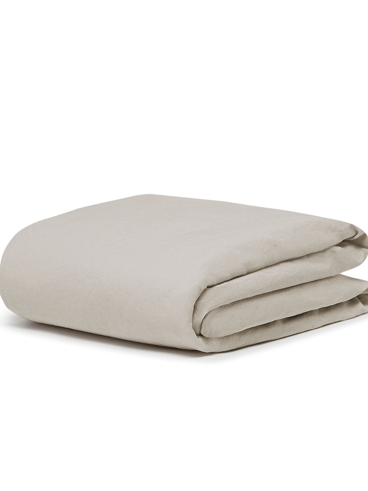 Bedfolk Natural Cot Bed 100% Cotton Fitted Sheet - Image 2 of 2