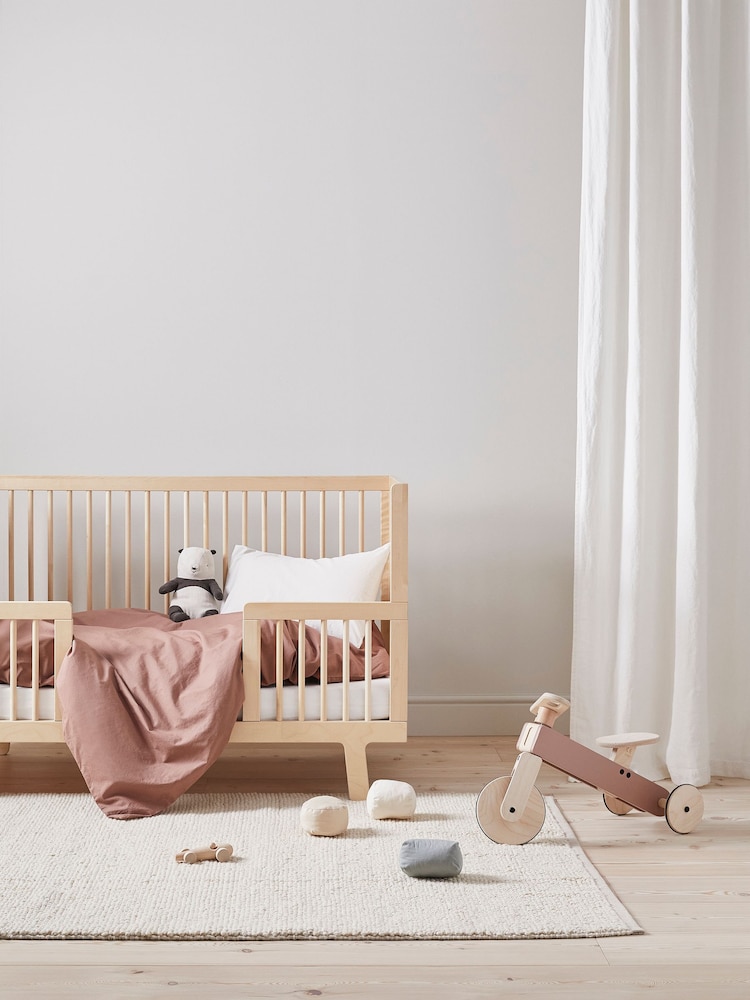 Bedfolk Brown 100% Cotton Toddler Duvet Cover - Image 2 of 3