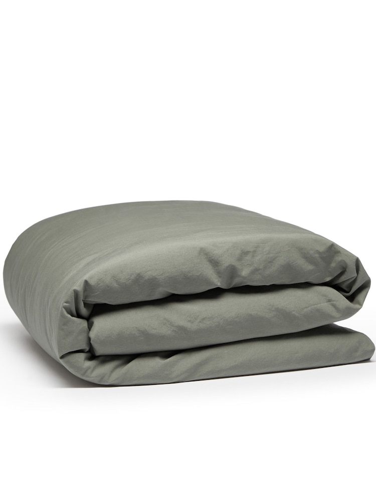 Bedfolk Green 100% Cotton Toddler Duvet Cover - Image 3 of 3 Bedfolk Green 100% Cotton Toddler Duvet Cover - Image 3 of 3