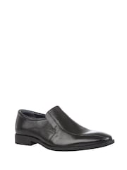 Lotus Black Leather Loafers - Image 2 of 5