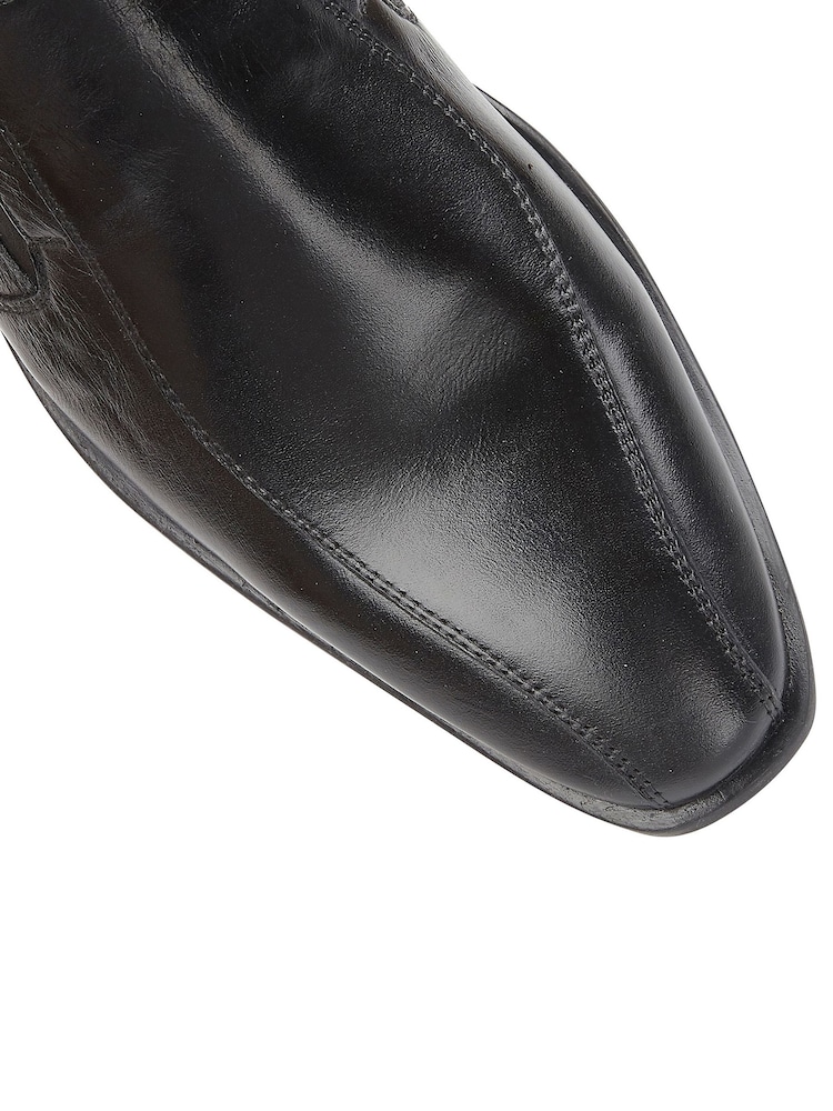 Lotus Black Leather Loafers - Image 5 of 5