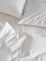 Bedfolk White Classic 100% Cotton Fitted Sheet - Image 3 of 4