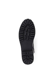 Pavers Black Lace-Up Biker Boots - Image 5 of 5