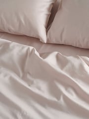 Bedfolk Pink 100% Cotton Luxe Deep Fitted Sheet - Image 2 of 4
