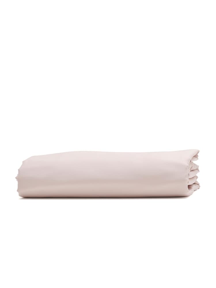 Bedfolk Pink 100% Cotton Luxe Deep Fitted Sheet - Image 4 of 4