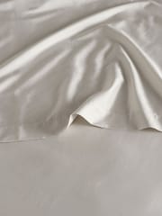 Bedfolk Natural 100% Cotton Luxe Deep Fitted Sheet - Image 1 of 4