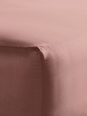 Bedfolk Orange 100% Cotton Luxe Fitted Sheet - Image 1 of 4