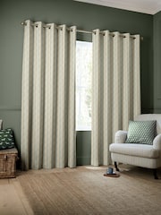 Emily Bond Fern George Stripe Print 100% Cotton Made to Measure Curtains - Image 2 of 9