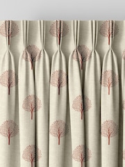 Emily Bond Rust Orange Yew Tree Made to Measure 100% Cotton Curtains - Image 5 of 9